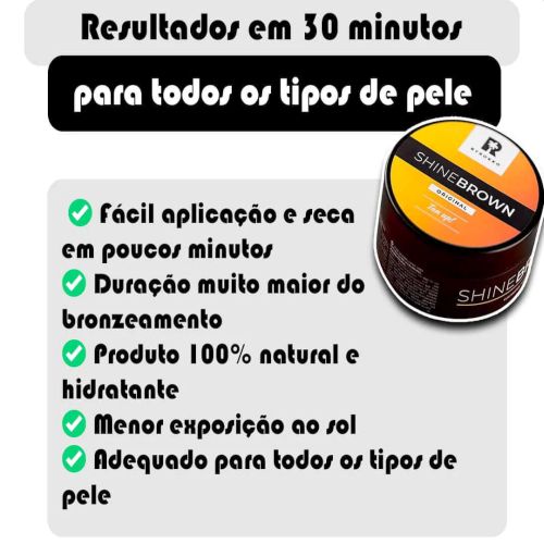 Creme Acelerador de Bronzeamento - Efeito em 30 minutos - Verão 2024😍