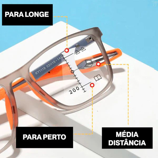 Óculos Ultra Focal com Grau Adaptável Unissex | Armação Signal