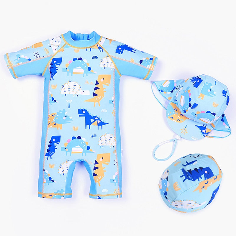 Conjunto de Banho Infantil Masculino Com Proteção UV VB0043