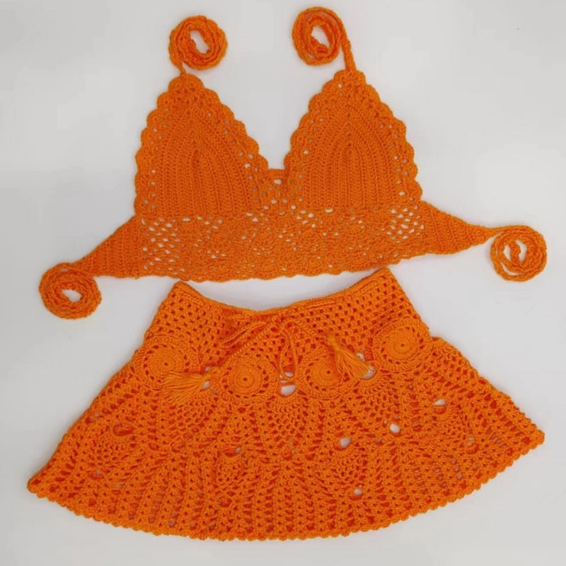 Conjunto de praia em Crochê Infantil VB0040