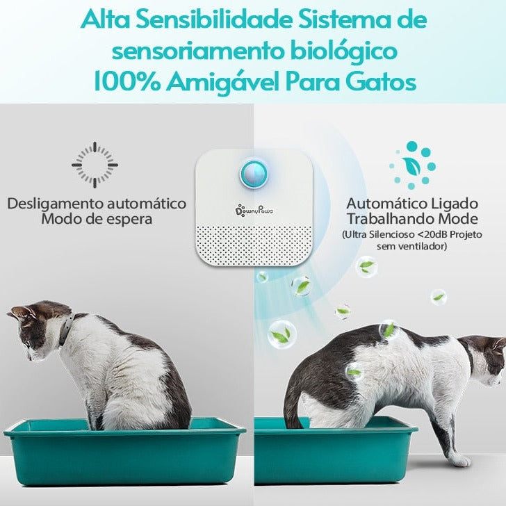 Desodorizador Automático para Ambientes com Gatos - Cat Air Cleaner