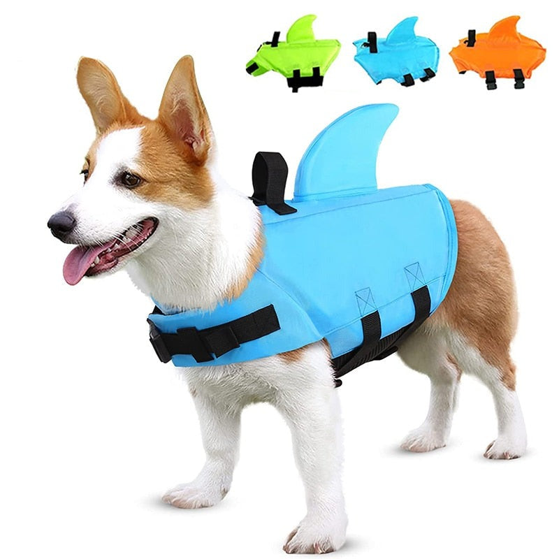 Colete Salva-Vidas para Cachorros - Dog Floater Shark