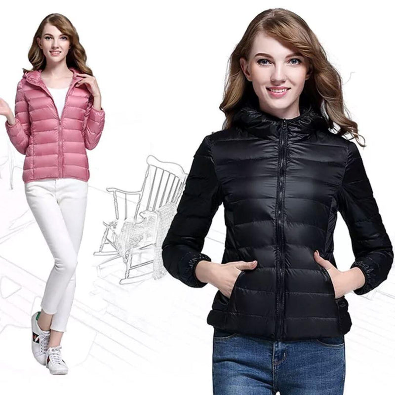 Jaqueta Feminina Puffet - Inverno Quentinho Com Capuz