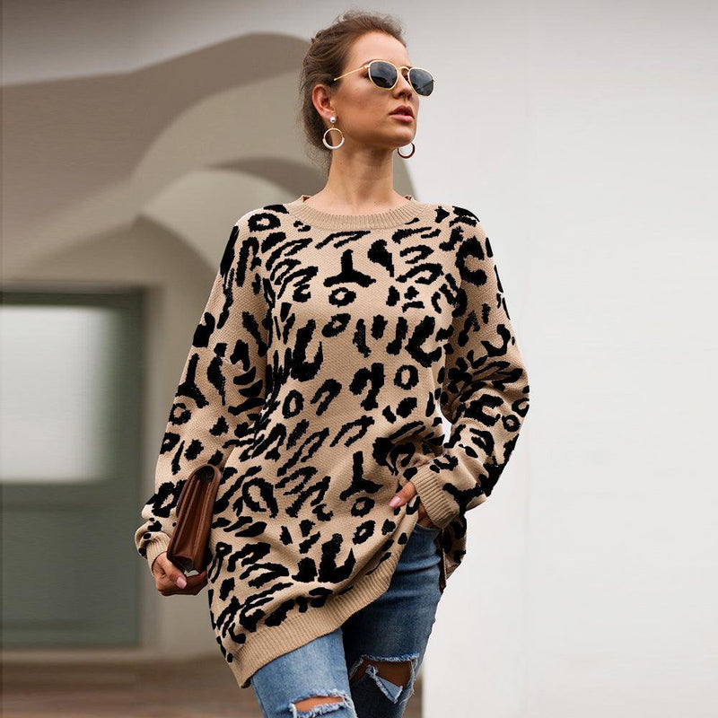 Suéter Feminino Sâmela Inverno - Animal Print Tricô | Conforto e Estilo Selvagem