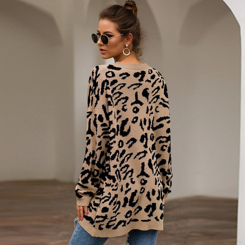 Suéter Feminino Sâmela Inverno - Animal Print Tricô | Conforto e Estilo Selvagem