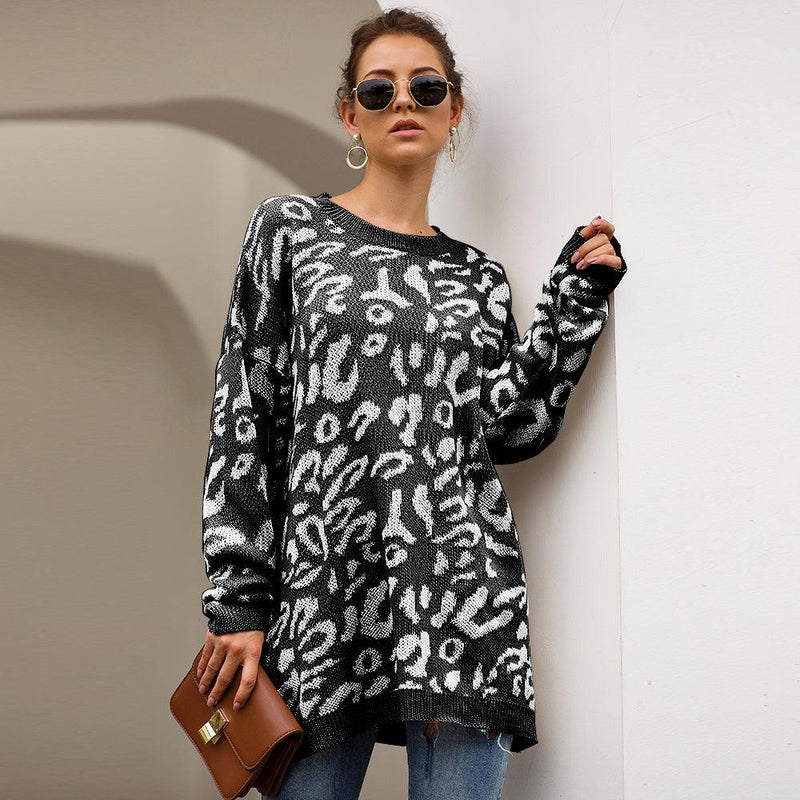 Suéter Feminino Sâmela Inverno - Animal Print Tricô | Conforto e Estilo Selvagem