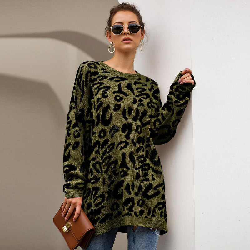 Suéter Feminino Sâmela Inverno - Animal Print Tricô | Conforto e Estilo Selvagem