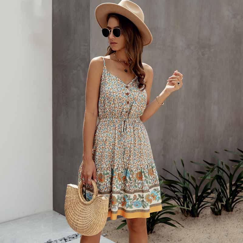 Vestido Feminino Josi Curto Alcinha Estampado Verão