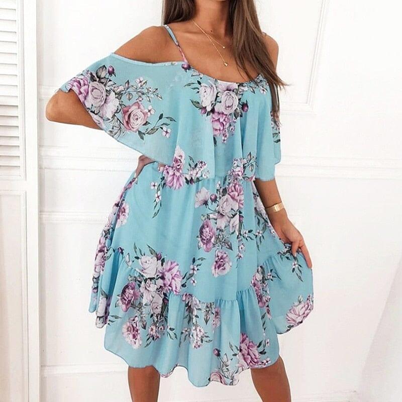 Vestido Feminino Maria Claudia Estampado Verão