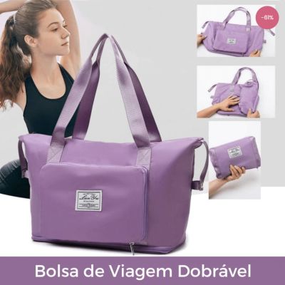 Bolsa de Viagem Multifuncional Impermeável Dobrável e Expansível