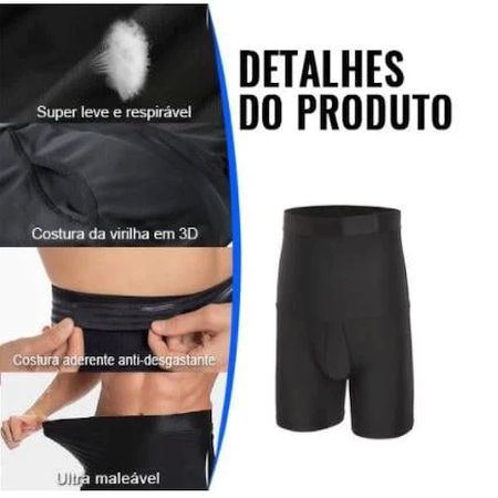 Short Modelador Masculino de Alta Compressão