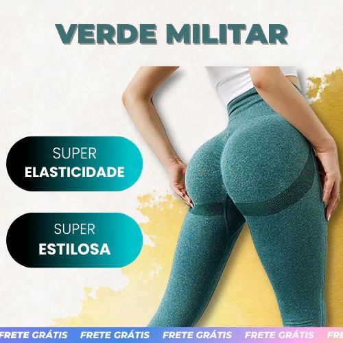 Kit 3 Calças Legging - Levanta Bum Bum - Cores Sortidas