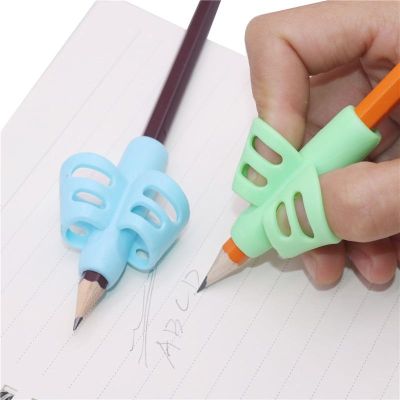 Correção Da Escrita e Suporte De Silicone Para Aprendizagem - Kit 3 Unidades