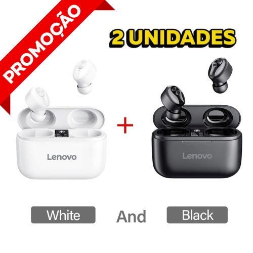 Fone de ouvido Lenovo HT18 TWS Bluetooth 5.0